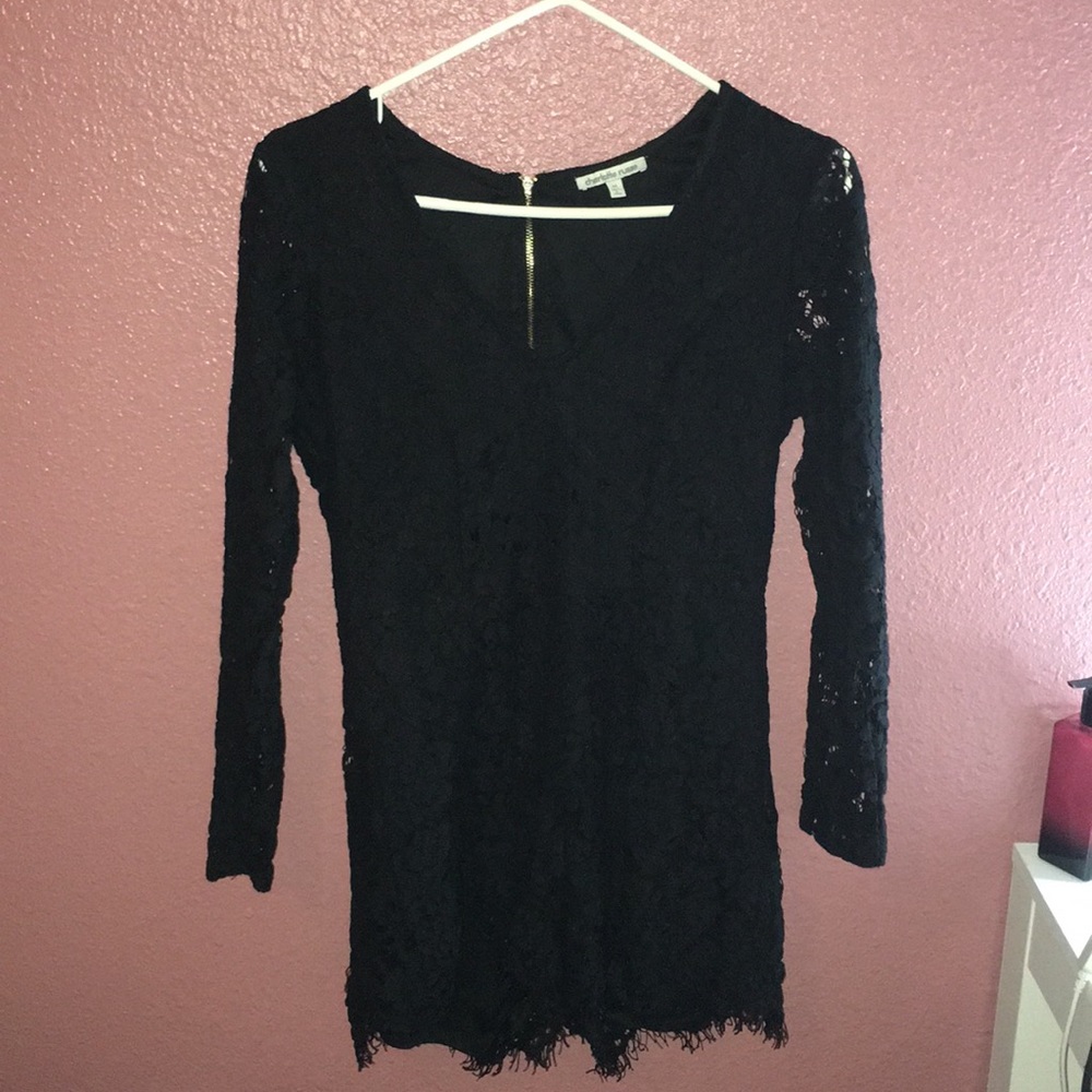 Black lace romper